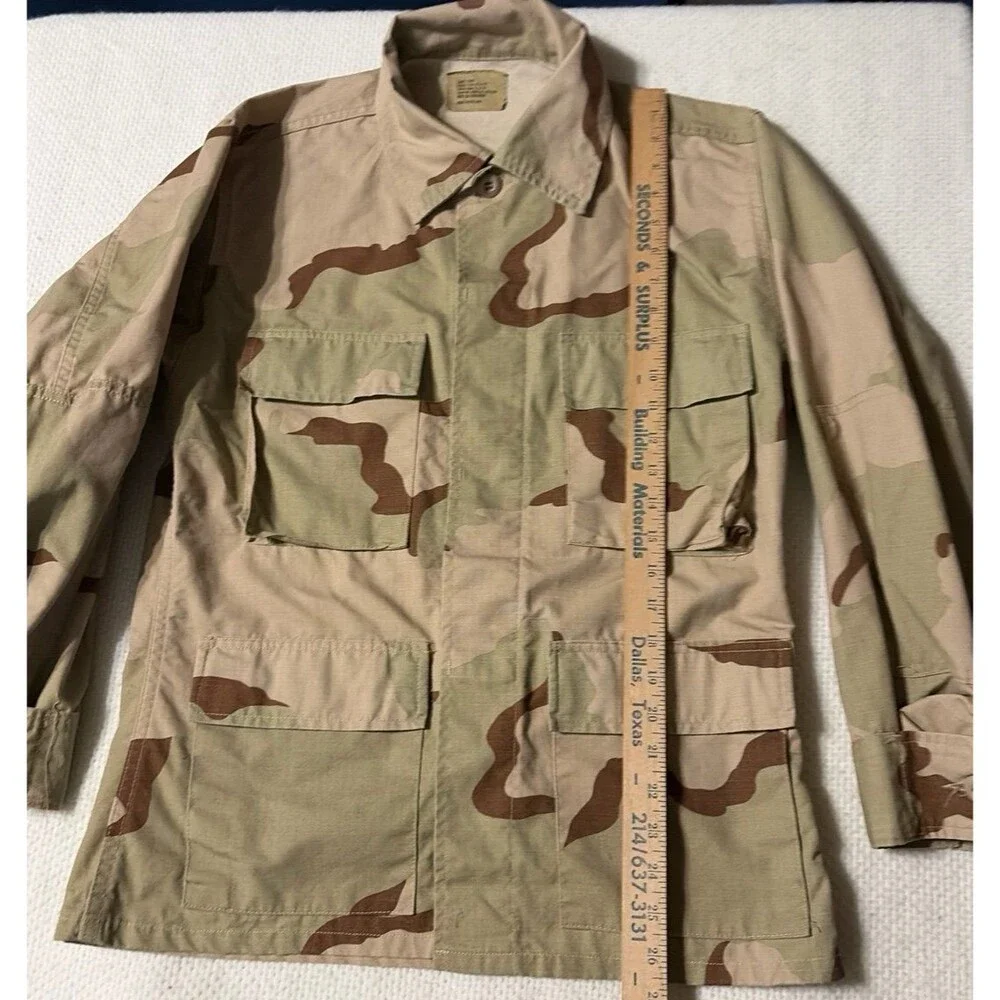 Genuine US Military 3 Color Desert Camo BDU Field Jacket Small Short Made in USA